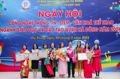 Trường THCS Yên Nghĩa tham gia ngày hội công nghệ thông tin - Stem - Văn hoá thể thao năm học 2023-2024